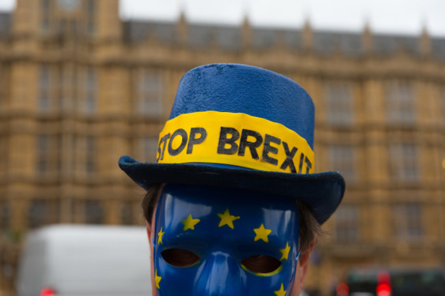 United Kingdom: Anti Brexit Demonstration at Westminster