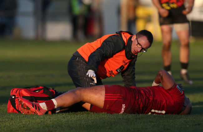 Simon Zebo down injured