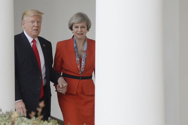 DC: US President Trump holds bilateral meeting with UK Prime Minister May
