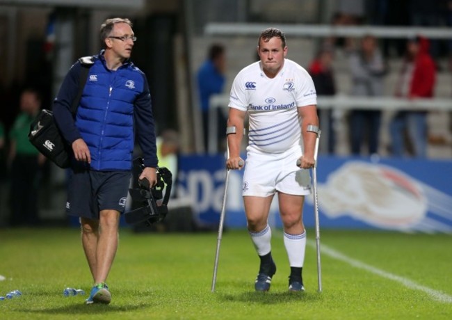 Ed Byrne goes off on crutches