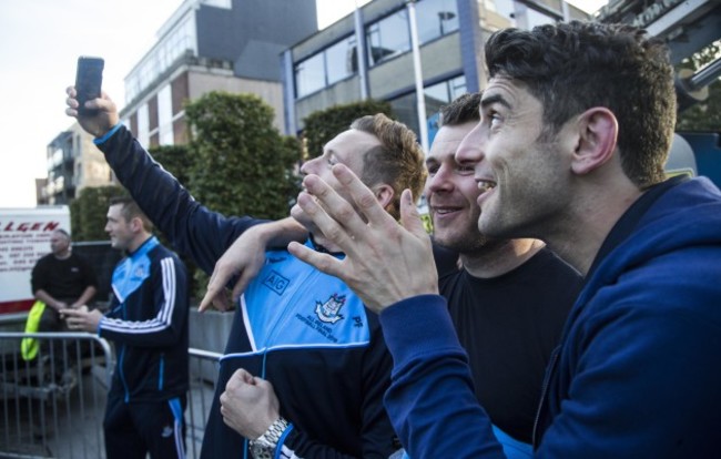 Paul Flynn, Kevin McManamon and Bernard Brogan take a selfie