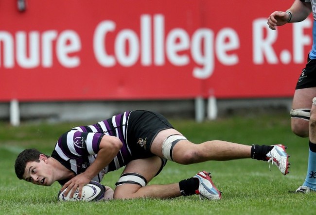 Eoin Joyce scores a try