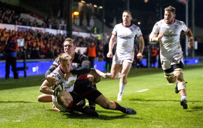 Craig Gilroy scores his sides fourth try