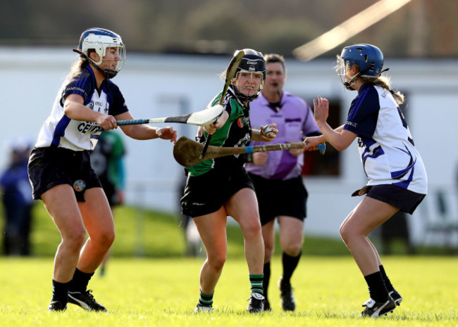 Jessica Fitzell and Caoimhe O'Leary with Laura O'Neill