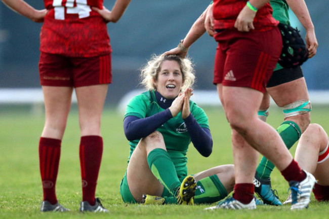 Alison Miller celebrates after the game