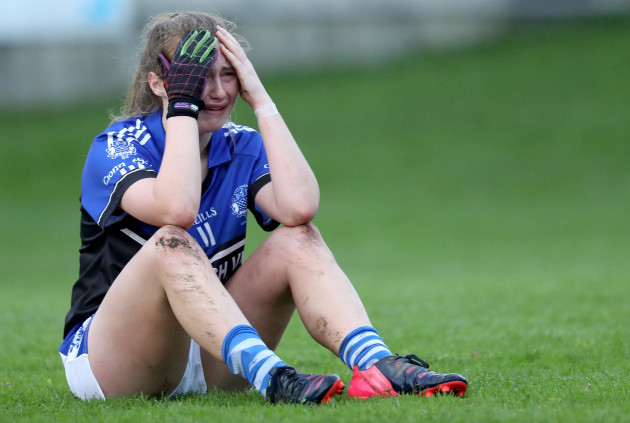 Jenny Murphy dejected after the game