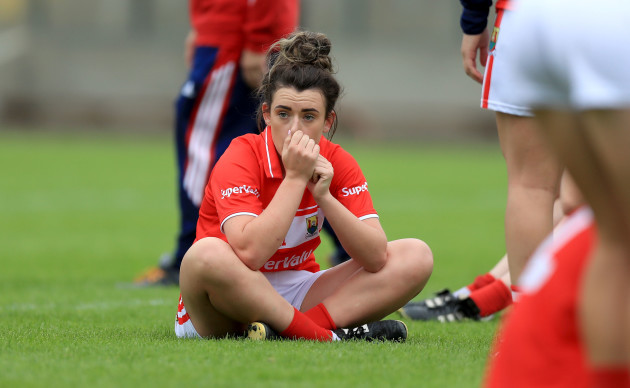 Doireann O'Sullivan dejected at the end of the game