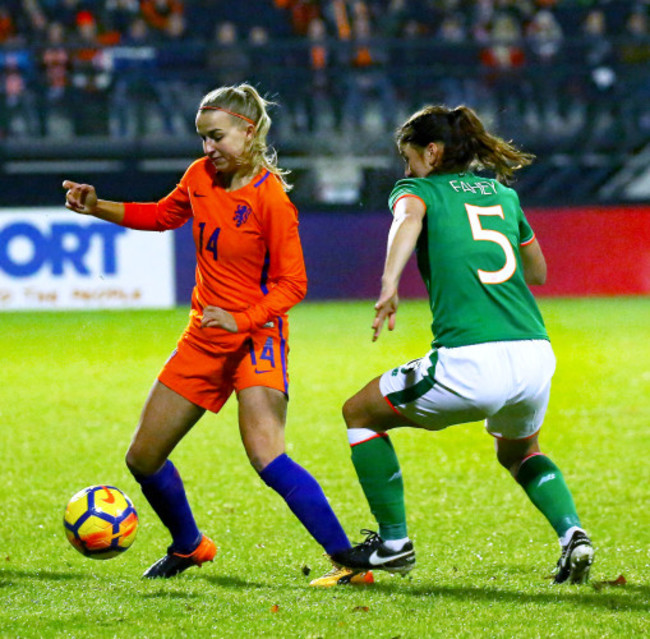 Jackie Groenen with Niamh Fahey