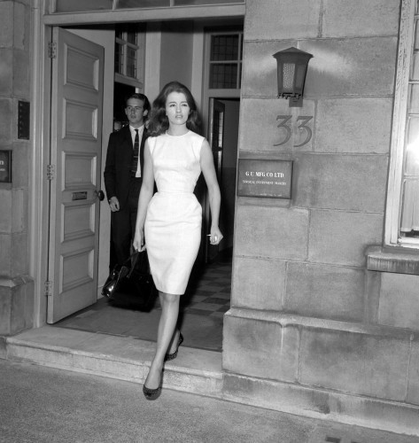 News - Profumo Affair - Christine Keeler's security meeting with Lord Denning - London