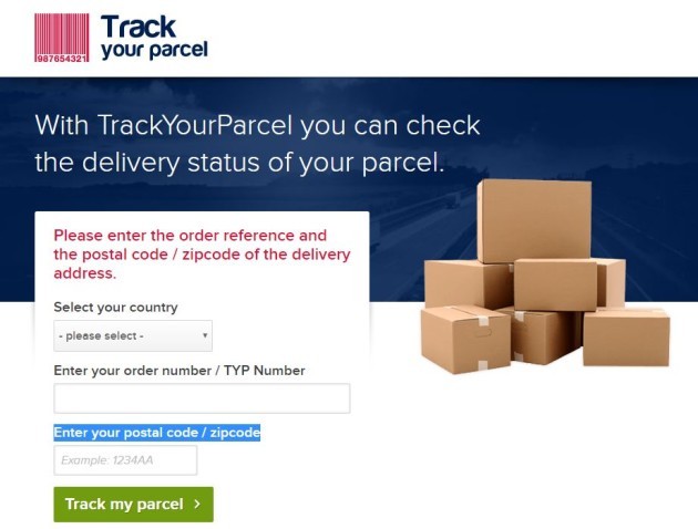Tracking post parcel to SPEED POST
