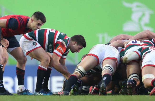 Munster’s Conor Murray and Leicester’s Ben Youngs