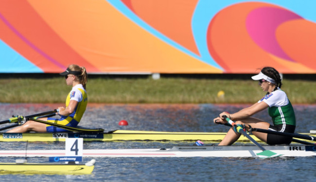 Denise Walsh on her way to winning the semi-final