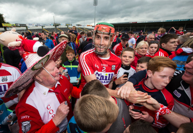 Stephen McDonnell celebrates with supporters