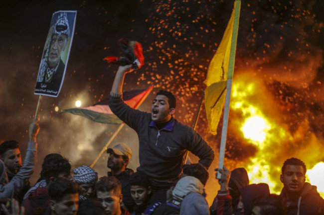 Anti-US protests in Gaza