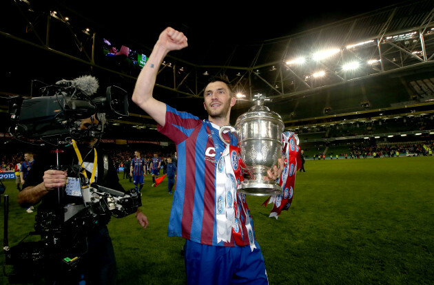 Killian Brennan celebrates with The FAI Ford Cup