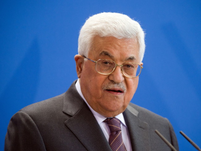 President of Palestine Mahmoud Abbas in Germany