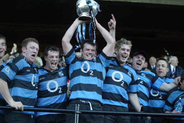 Tom Hayes lifts the cup