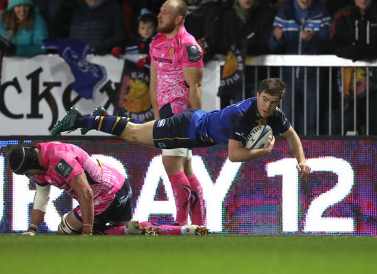 Luke McGrath dives over for a try that was later disallowed