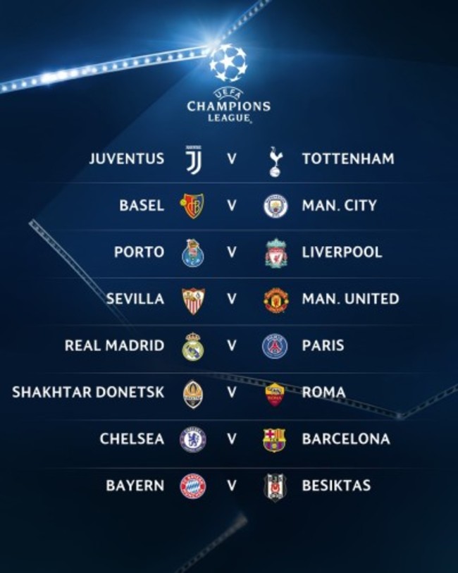 Champions League draw