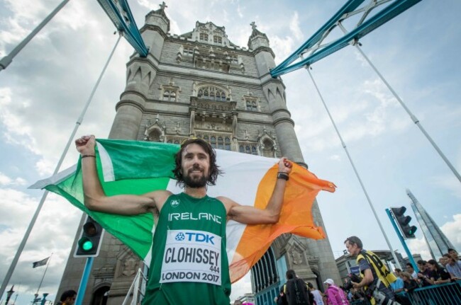 Mick Clohisey after finishing 22nd