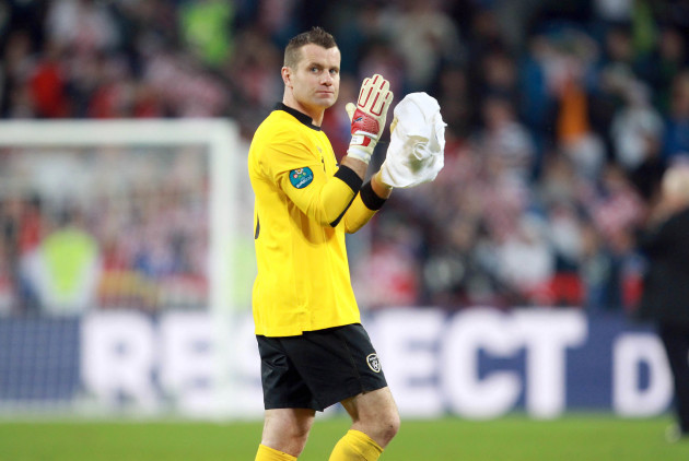 Shay Given at the end of the game