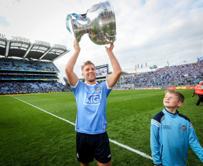 Jonny Cooper celebrates with The Sam Maguire