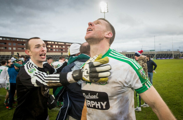 Ronan Sweeney celebrates after the game 17/12/2017