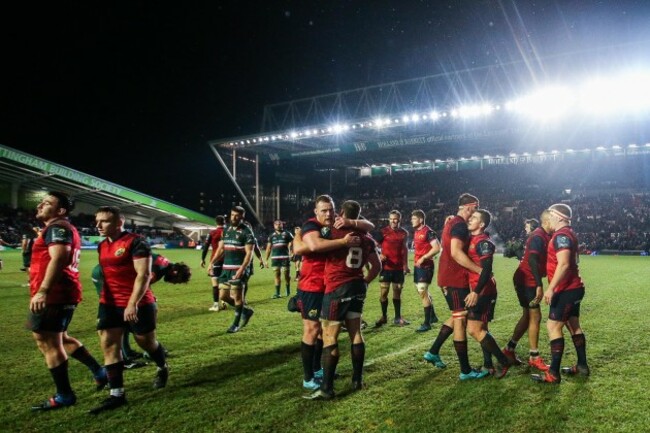 Munster celebrate after the game 17/12/2017