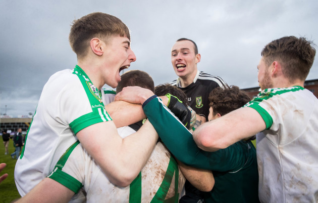 Moorefield celebrate after the game 17/12/2017