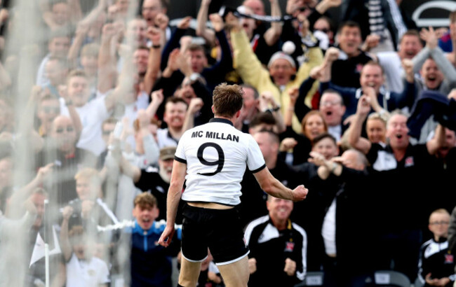 David McMillan celebrates scoring