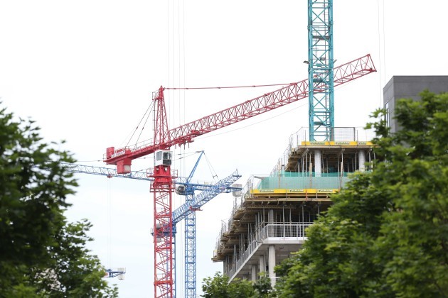 File Photo Two major construction sites in Dublin have been brought to a standstill after crane operators who are members of the Unite union went on strike this morning over pay