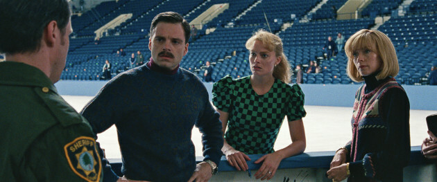 10- Jeff Gillooly (Sebastian Stan), Tonya Harding (Margot Robbie) and Diane Rawlinson (Julianne Nicholson) in I, TONYA, courtesy of NEON and 30WEST