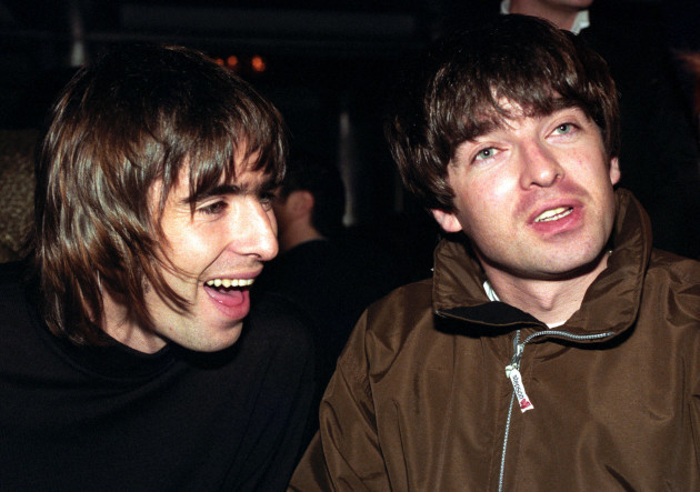 Q Magazine Music Awards - Liam and Noel Gallagher  - 1996