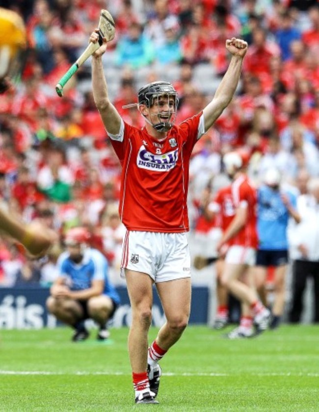 Cork's Daire Connery celebrates at the final whistle