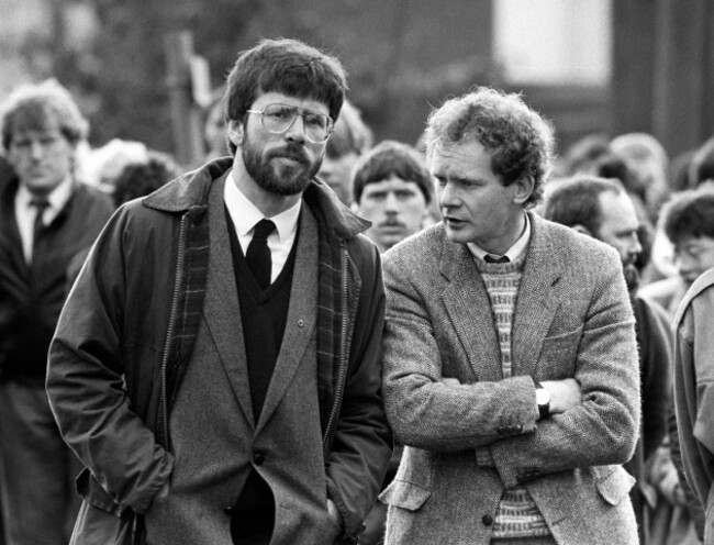 Patrick Kelly Funeral - Gerry Adams and Martin McGuinness - East Tyrone