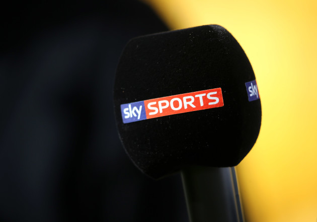 General view of a Sky Sports microphone