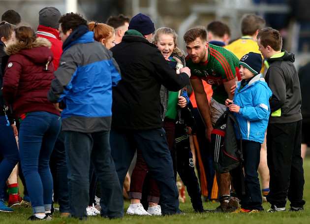 Aidan O’Shea meets fans after the game