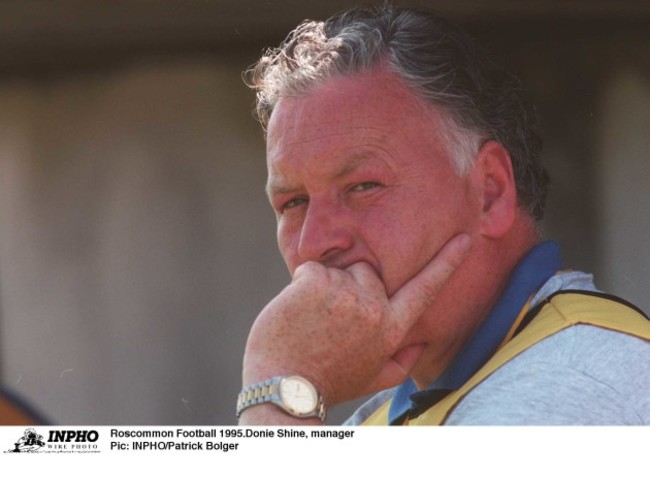 Donie Shine  manager Roscommon Football 1995