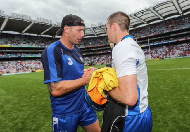 Dan Shanahan and Michael Walsh after the game