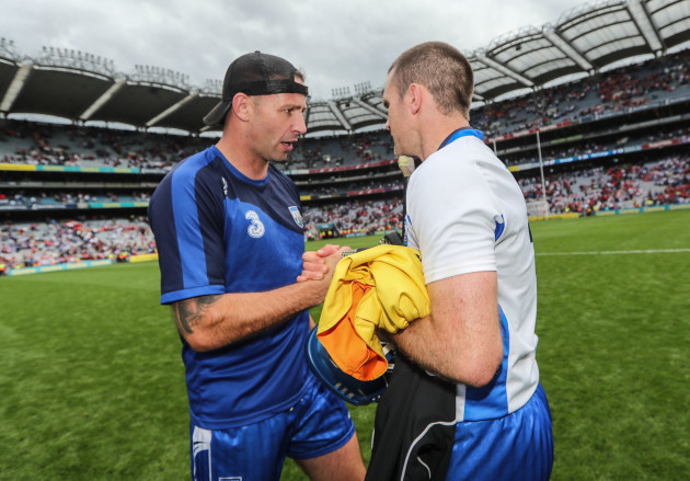 Dan Shanahan and Michael Walsh after the game