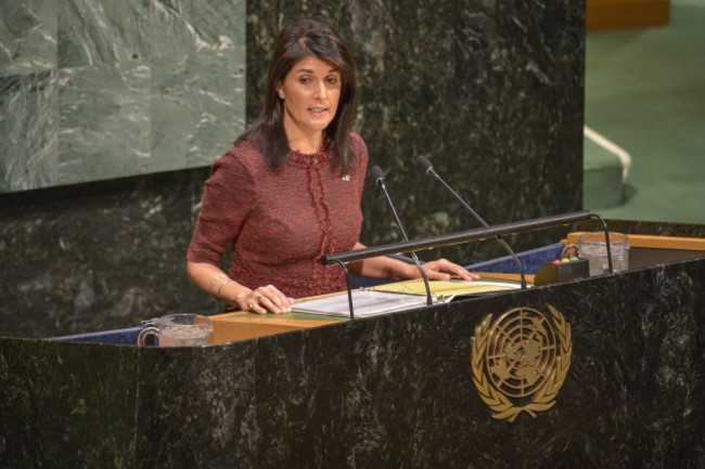 NY: Debate Before UN General Assembly Vote on Resolution Regarding President Trump's Jerusalem decision.