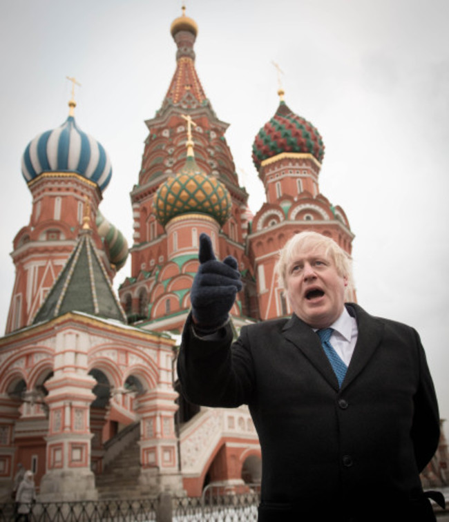 Boris Johnson visit to Russia