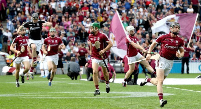 Aidan Harte takes to the field