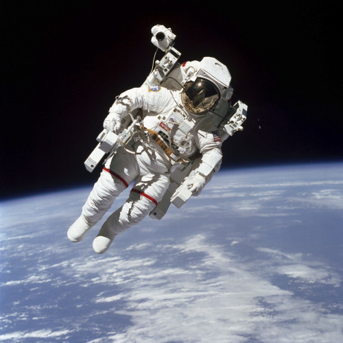 Bruce McCandless, the first astronaut to fly untethered in space, has died
