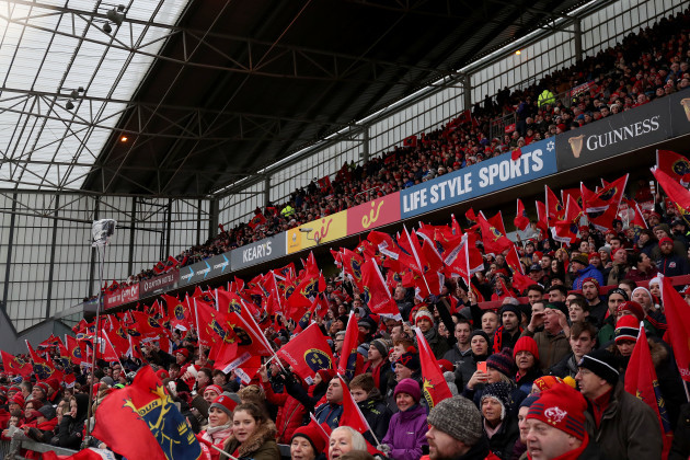 A view of a sold out Thomond Park