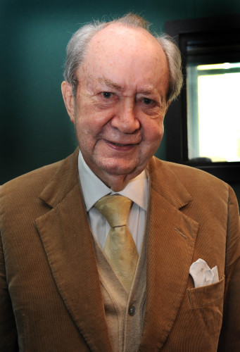 Peter Sallis 87th birthday during recording of Wallace and Gromit - London