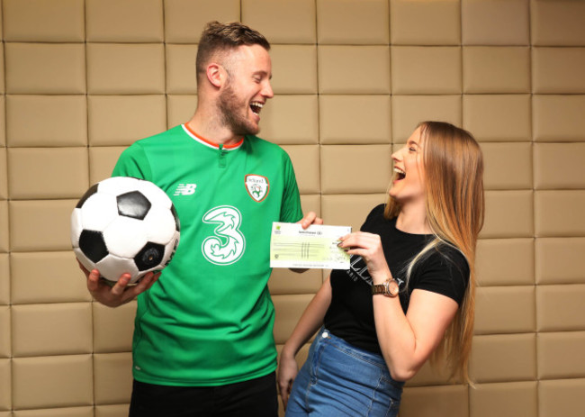 Millionaire Raffle winner collects &euro;1 million Euro from National Lottery 0P1A8885