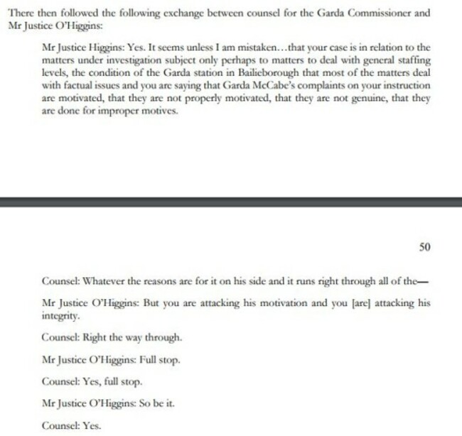 tribunal counsel garda comish