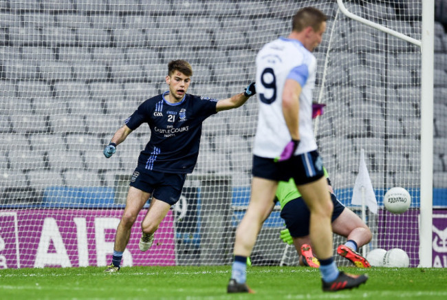 Oisin McLoughlin celebrates after scoring a goal