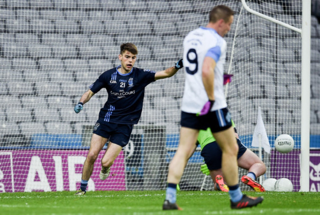 Oisin McLoughlin celebrates after scoring a goal